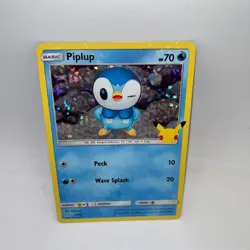 Piplup 020/025 Promo McDonald's 25th Anniversary Promos Pokemon Holo Near Mint - Image 1