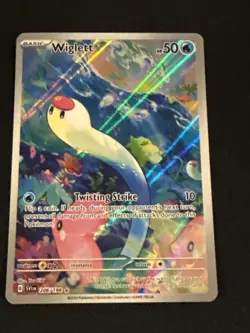 Wiglett 206/198 Sv01: Scarlet & Violet Base Set Holo Pokemon Tcg Full Art New - Image 1