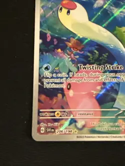 Wiglett 206/198 Sv01: Scarlet & Violet Base Set Holo Pokemon Tcg Full Art New - Image 2