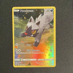 Pokemon TCG Poochyena GG33/GG70 Crown Zenith Galarian Gallery Ultra Rare Holo - Image 1