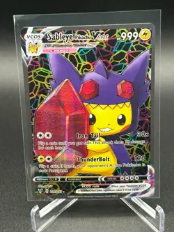 Pokemon TCG Pikachu Sableye Cosplay Custom Fan Art NM - Image 1