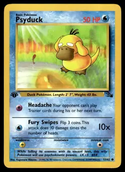 1999 Classic - Fossil First 1st Edition UNplayed Psyduck #53 - Image 1