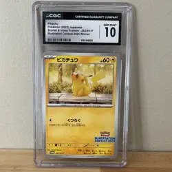 Pokemon Pikachu 242/SV-P Scarlet & Violet Promo Japanese CGC 10 2025 Winner - Image 1