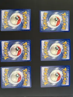Pokemon TCG Base Set First Edition Basic Energy Card Set of 6 Types LP - Image 2