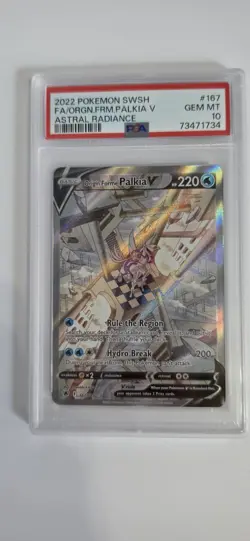 Pokemon Origin Forme Palkia V Full Art Astral Radiance 167/189 PSA 10 - Image 1