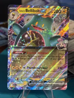 Iono's Bellibolt ex 070/217 Double Rare ME: Ascended Heroes Pokemon Near Mint - Image 1