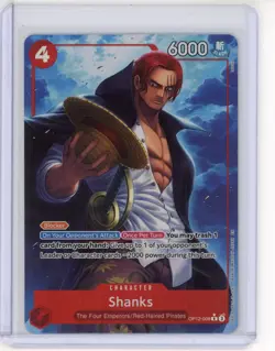 One Piece Legacy of the Master Shanks OP12-008 Alternate Alt Art Rare NM - Image 1
