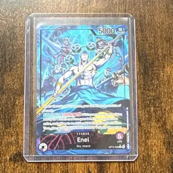 One Piece Adventure On Kami's Island Enel OP15-058 Leader Alt Art English - Image 1
