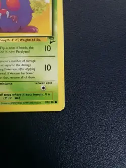 Pokemon Card Venonat 97/130 Base Set 2 Common WOTC - Image 5