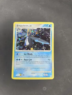 Rare Empoleon Pokemon Diamond & Pearl Holo Holo Card #4/130 Clean Pokemon - Image 1