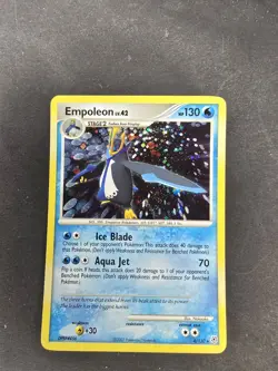 Rare Empoleon Pokemon Diamond & Pearl Holo Holo Card #4/130 Clean Pokemon - Image 2