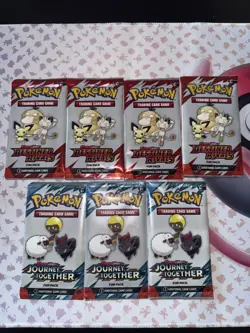 Pokemon Fun Pack (3 Cards) — Destined Rivals & Journey together Set Of 7 - Image 1