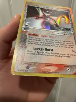 Pokemon EX Delta Species Reverse Holo Stamped Mewtwo Card 12/113 - Image 2