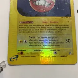 Electrode 8/147 Reverse Holo Rare Aquapolis Pokemon Card - Image 5