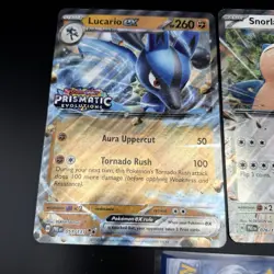 Pokemon OVERSIZE JUMBO CARD | Snorlax & Lucario ex Prismatic Evolutions Stamped - Image 3