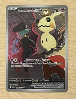 Pokemon Team Rocket's Mimikyu Full Art Basic Rare Card 238/217 ASC EN Psychic - Image 1