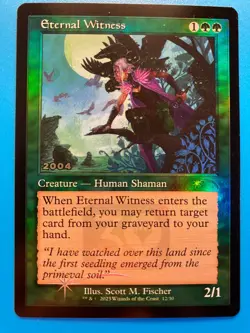 MTG 1x FOIL RETRO Eternal Witness # 12 30th Anniversary PROMO Magic the x1 NM - Image 1