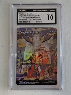 MTG CGC 10 Wild Rose Rebellion U 0004 SC Foil Final Fantasy: Through the Ages - Image 2