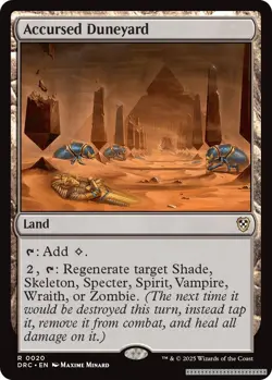Accursed Duneyard [DRC - 20] - NM [Normal] TCG MTG - Image 1