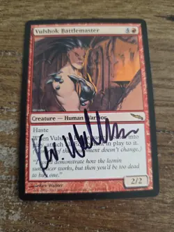 Vulshock Battlemaster Proof SIGNED By Kev Walker Magic The Gathering - Image 1