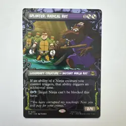 Splinter, Radical Rat MTG TMNT Rare Legendary Ninja Rat 0251 Universes Beyond - Image 1
