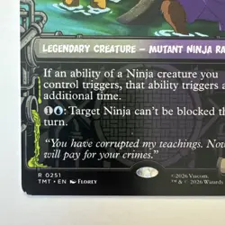 Splinter, Radical Rat MTG TMNT Rare Legendary Ninja Rat 0251 Universes Beyond - Image 5