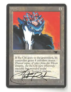 Mtg Magic The Gathering Antiquities SU-CHI💎 Signed by Christopher Rush - Image 1