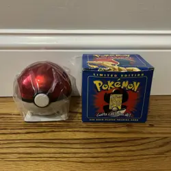 23K Gold Plated CHARIZARD Trading Card 1999 Burger King Pokemon Ball NEW SEALED - Image 1