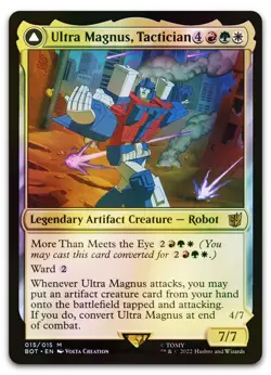 Ultra Magnus, Tactician #15 (Foil) (NM) Transformers BOT Magic MTG - Image 1