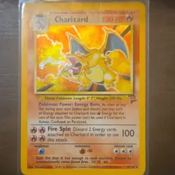 Pokemon Charizard Base Set 2 Holo Rare 4/130 English Card 120 HP Mitsuhiro Arita - Image 1