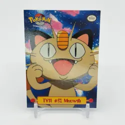 Meowth TV11 #52 Non Holo 1999 Pokemon Topps TV Animation Edition Puzzle Card - Image 1
