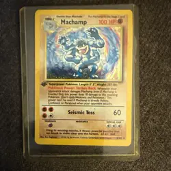 Rare 1st Edition Machamp Holo | 8/102 | Pokemon TCG | Base Set | Lightly Played - Image 1