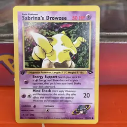 Pokemon TCG Sabrina's Drowzee 95/132 1st Edition Gym Challenge Common WOTC - Image 3