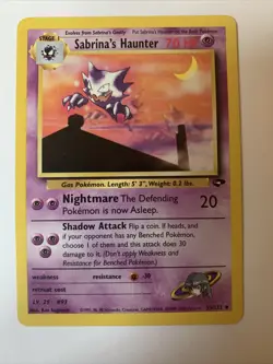 Sabrina's Haunter - 55/132 - Gym Challenge - Pokemon Card - LP - Image 1