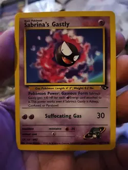 Sabrina's Gastly Gym Challenge 097/132 Vintage Pokemon Card - Image 1