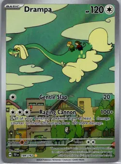 Drampa 184/162 Illustration Rare Pokemon Card SV05: Temporal Forces - Image 1