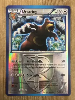 Ursaring 76/101 Reverse Holo Black & White Plasma Blast Pokemon TCG Uncommon MP - Image 1