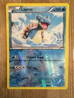 Lapras 17/101 Pokemon Plasma Blast Black & White Reverse Holo Common Card NM - Image 1