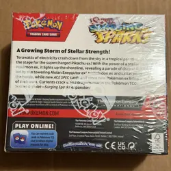 Pokemon Surging Sparks Factory Sealed Booster Box + 4x vending machine singles - Image 3