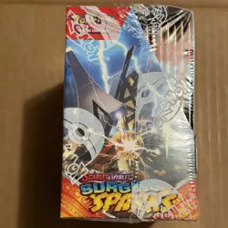 Pokemon Surging Sparks Factory Sealed Booster Box + 4x vending machine singles - Image 5