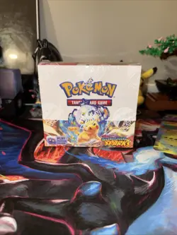 Pokemon Scarlet & Violent Surging Sparks Booster Box Factory Sealed (MINOR TEAR) - Image 1