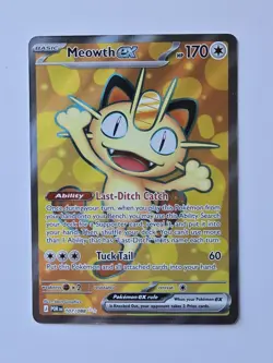 Meowth ex 107/088 Me03: Perfect Order Pokemon Holo Ultra Rare - Image 1