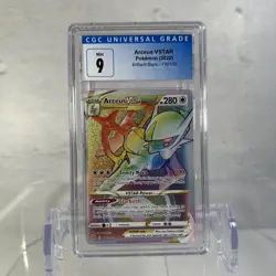 Arceus VSTAR Rainbow Holo Graded CGC 9 Pokemon TCG Brilliant Stars like psa bgs - Image 1