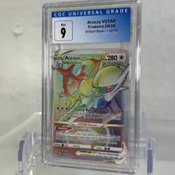 Arceus VSTAR Rainbow Holo Graded CGC 9 Pokemon TCG Brilliant Stars like psa bgs - Image 3