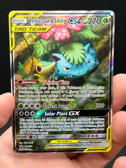 Venusaur and Snivy GX SM229 Pokemon TCG Tag Team Promo - Image 1