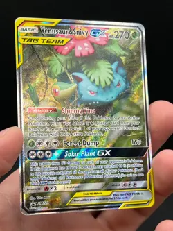 Venusaur and Snivy GX SM229 Pokemon TCG Tag Team Promo - Image 3
