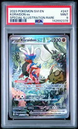 2023 Pokemon Svi En-Scarlet & Violet SIR Koraidon Ex #247 PSA 9 - Image 1