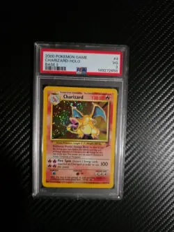 2000 Pokemon Base Set 2 Charizard #4 Holo PSA 3 - Image 1
