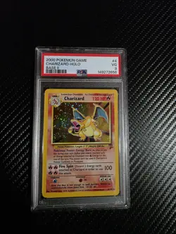 2000 Pokemon Base Set 2 Charizard #4 Holo PSA 3 - Image 2