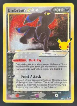 2021 Pokemon Sword & Shield Celebrations Classic Collection #17/17 Umbreon - Image 1